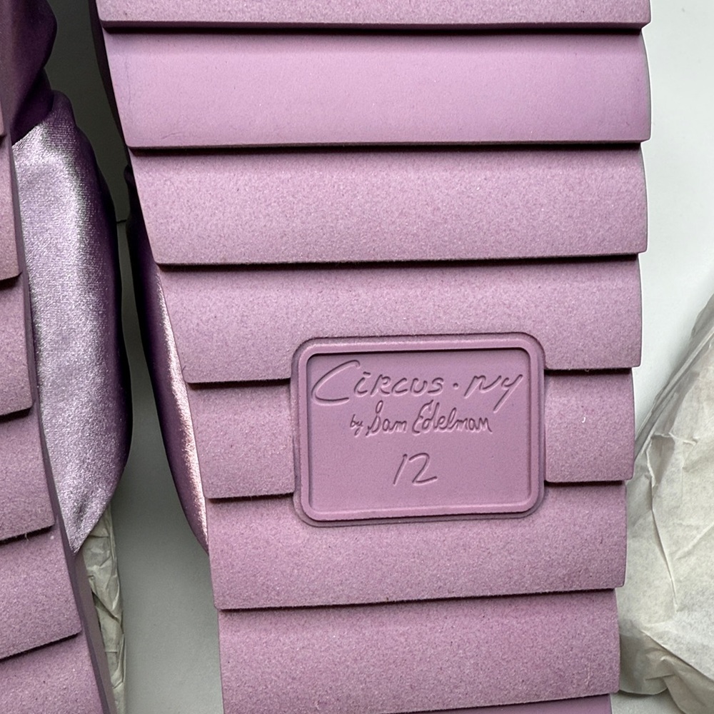 Circus NY by Sam Edelman Estelle Double Knotted Footbed Sandals- Orchid- Size 12 - Picture 10 of 13